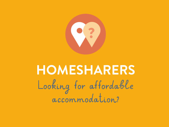 Homesharer are you looking for affordable accommodation?